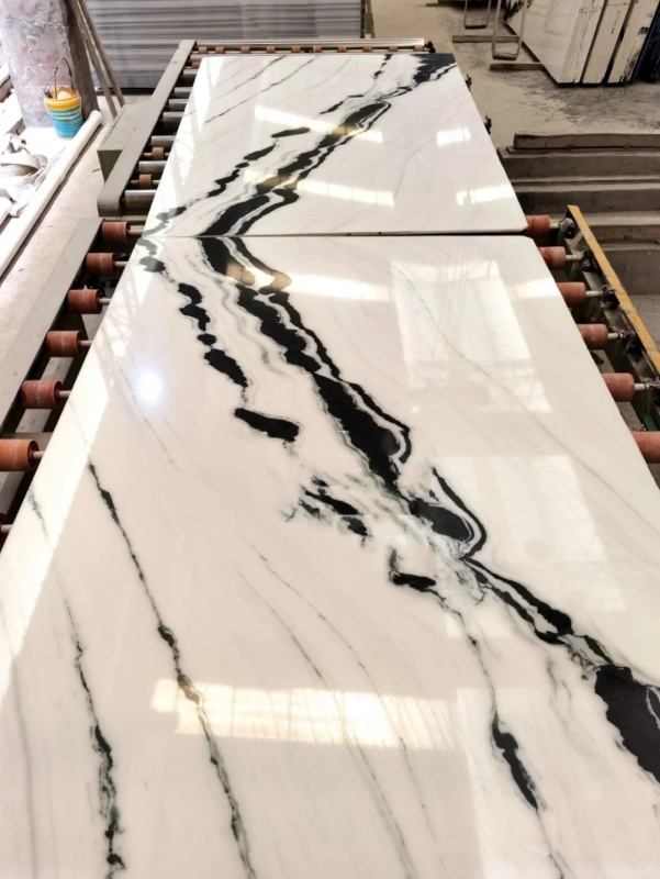 The most Chinese characteristics white marble Panda White Marble Polish slabs