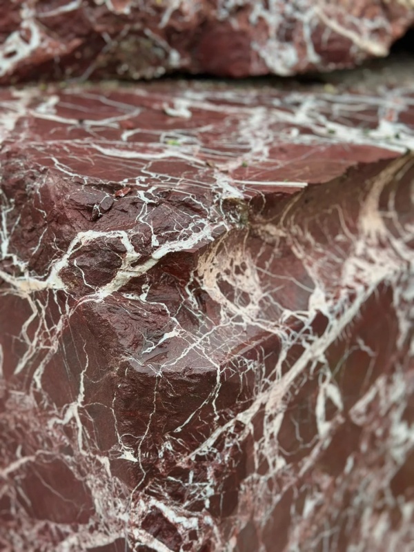 Mysterious and noble Rosso Levanto Marble Polish Slab